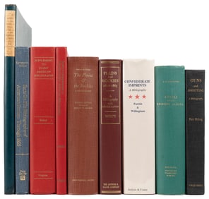 [AMERICANA - BIBLIOGRAPHIES]. Group of 8 Titles in 9 Volume...