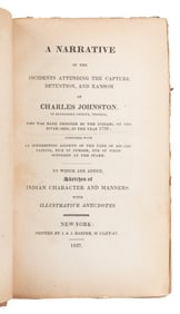 [AMERICANA]. JOHNSTON, Charles (b. 1768). A Narrative of th...