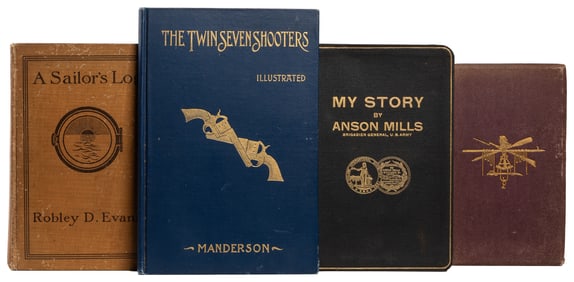 [AMERICAN MILITARY]. Group of 4 Titles, 3 Signed by Militar...