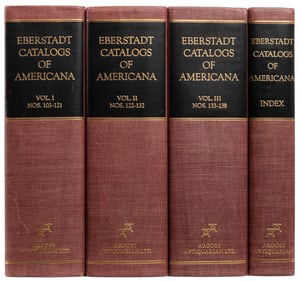 [BOOKS ABOUT BOOKS]. The Annotated Eberstadt Catalogs of Am...