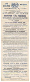 [BROADSIDE]. [CINEMA]. [KING EDWARD VII (1841-1910), subjec...