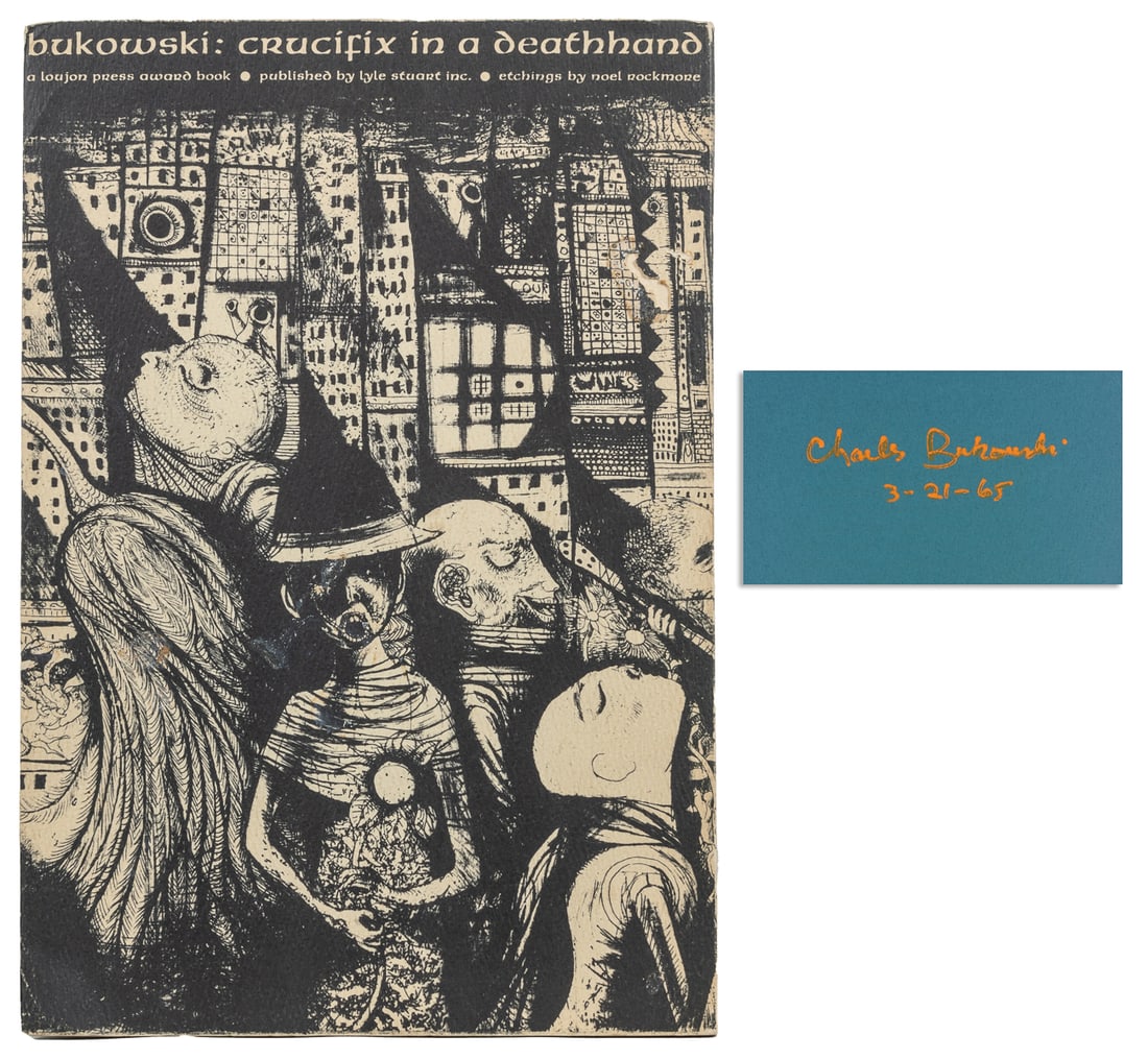 BUKOWSKI, Charles (1920–1994). Crucifix in a Deathhand. New... (1 of 4)