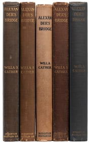 CATHER, Willa (1873-1947). Alexander’s Bridge [4 Copies]. B...