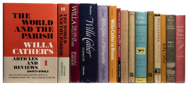[CATHER, Willa (1873-1947), subject]. Group of 16 Books Abo...