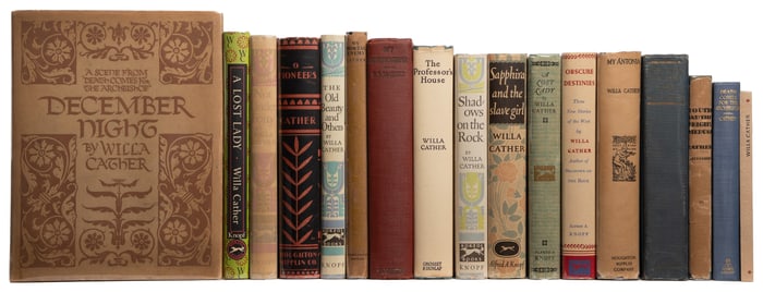 CATHER, Willa (1873-1947). Group of 17 First Trade Editions...