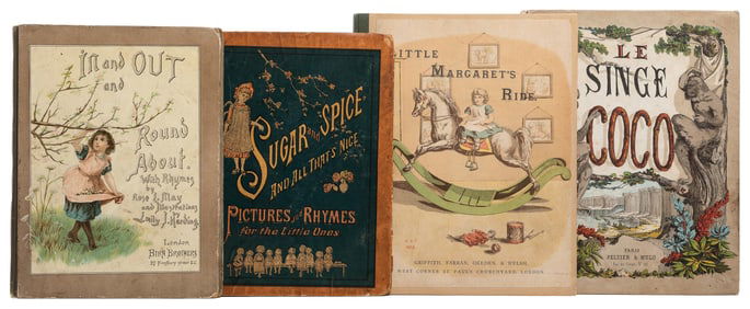 [CHILDREN’S AND ILLUSTRATED BOOKS]. Group of 4 Illustrated ...