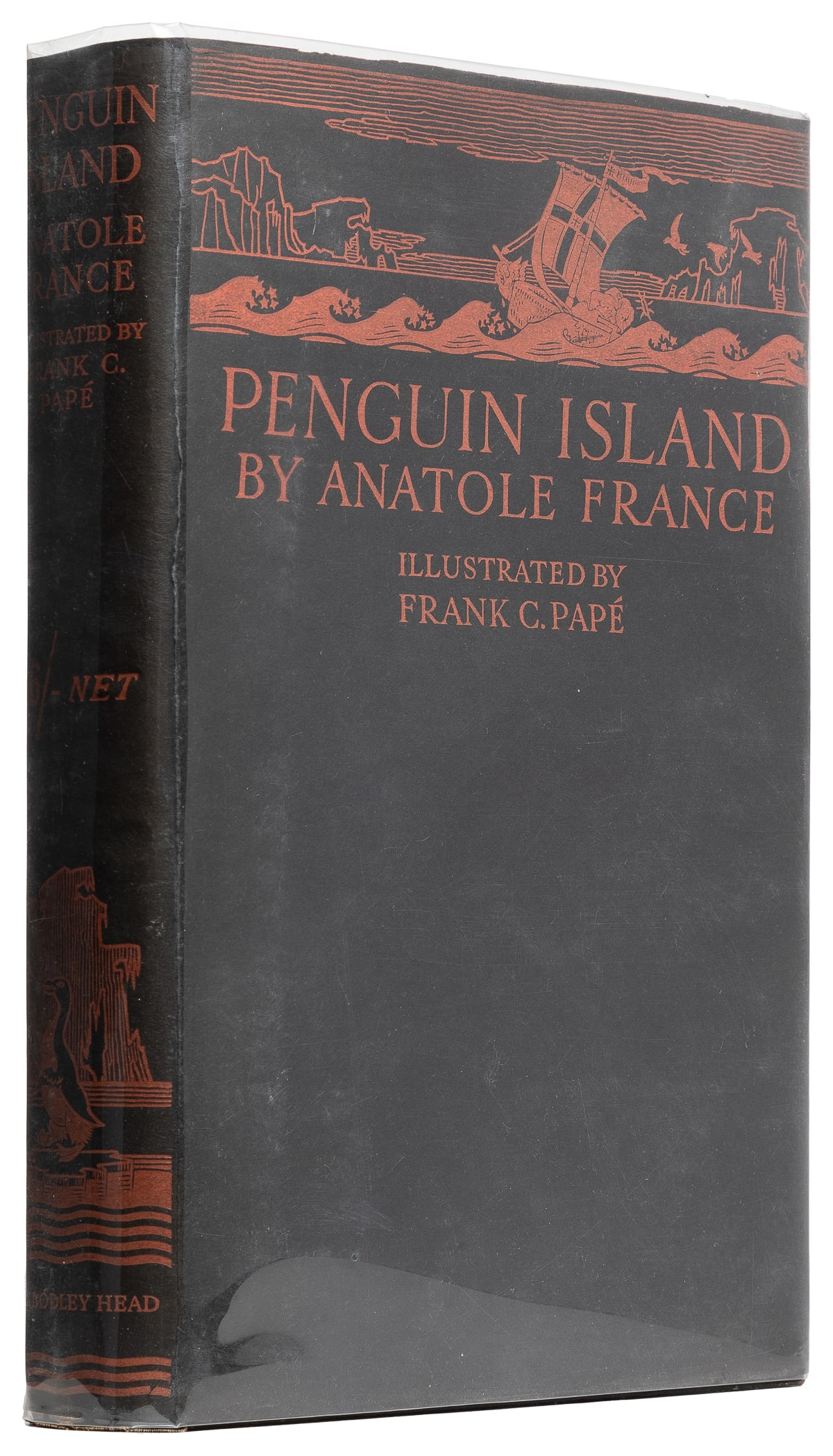 [CHILDREN’S AND ILLUSTRATED BOOKS]. [PAPÉ, Frank C. (1878-1...: [CHILDREN’S AND ILLUSTRATED BOOKS]. [PAPÉ, Frank C. (1878-1972), illustrator]. FRANCE, Anatole (1844-1924). Penguin Island… Translated by A. W. Evans… London: John Lane The Bodl