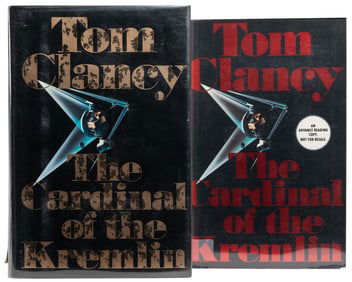 CLANCY, Tom (1947-2013). Two Signed Copies of The Cardinal ...