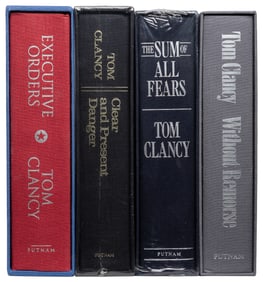 CLANCY, Tom (1947-2013). Group of 4 Signed, Limited First E...