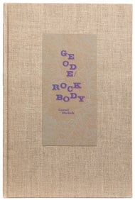 EHRLICH, Gretel (b. 1946). Geode / Rock Body. Santa Barbara...