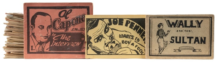 [EROTICA]. [TIJUANA BIBLES]. Group of 50 Tijuana Bibles. [V...