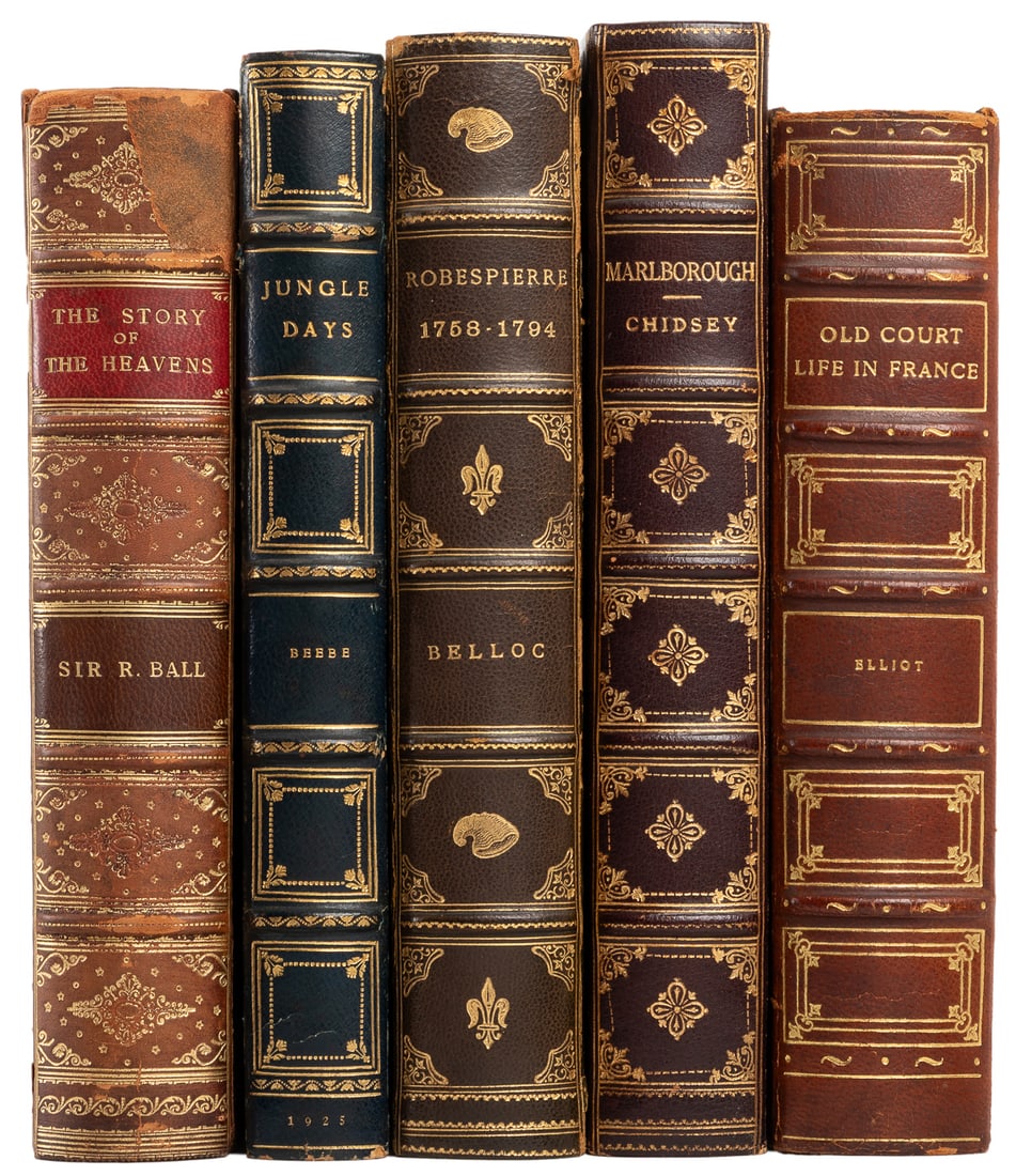 [BINDINGS]. Five miscellaneous finely bound volumes. Includ... (1 of 1)