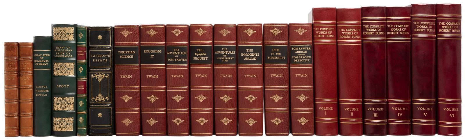 [FINE BINDINGS]. TWAIN, Mark (1835-1910), BURNS, Robert (17... (1 of 1)