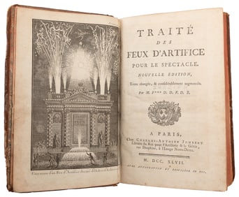 [FIREWORKS]. Pair of Illustrated Books on Fireworks from th...