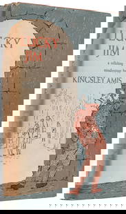 [GOREY, Edward (1925-2000), dust jacket illustrator]. AMIS,...: [GOREY, Edward (1925-2000), dust jacket illustrator]. AMIS, Kingsley (1922-1995). Lucky Jim. Garden City: Doubleday & Company, 1954. 8vo. 256 pp. Publisher&#8217;s full brown cloth, spine stamped in c