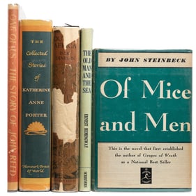 Group of Five First Editions or Early Reprints, One Inscrib...