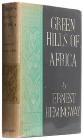 HEMINGWAY, Ernest (1899-1961). Green Hills of Africa. Decor...
