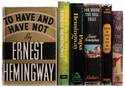 HEMINGWAY, Ernest (1899-1961). Group of 6 First and Early E...