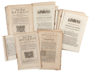 [KING GEORGE III (1738-1820), association]. Group of Nearly...
