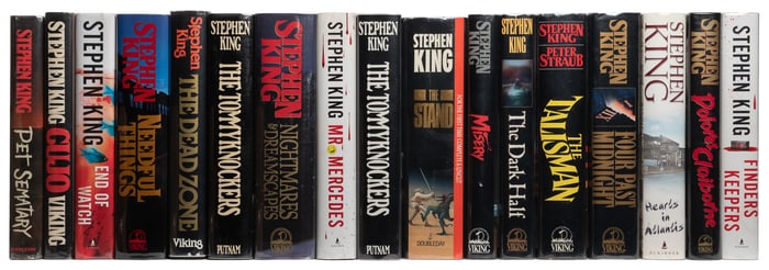 KING, Stephen (b. 1947). Group of 21 First Trade Editions. ...