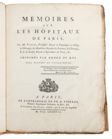 [MEDICINE]. TENON, Jacques René (1724-1816). Mémoires sur l...