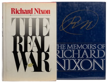 NIXON, Richard M. (1913-1994). Pair of Inscribed First Trad...