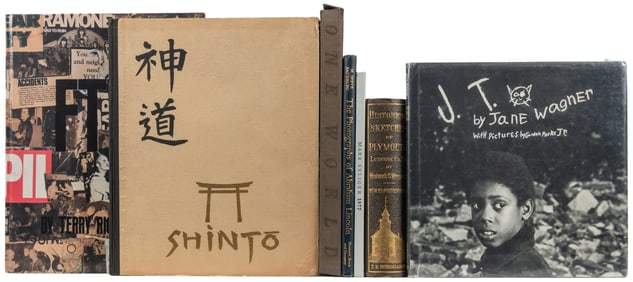 [PHOTOGRAPHY]. Group of 7 Photo-Illustrated First Edition B...