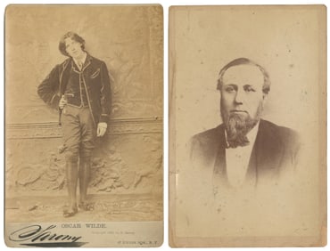 [PHOTOGRAPHY]. [WILDE, Oscar (1854-1900), subject]. Cabinet...