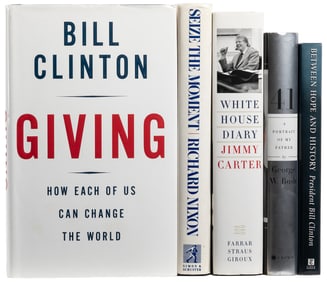 [PRESIDENTS]. Group of 5 Signed Trade Editions Signed by Pr...