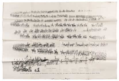 [QUEEN VICTORIA (1819-1901), association]. Large Panoramic ...