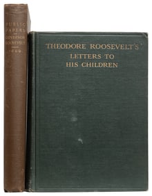 ROOSEVELT, Theodore (1858-1919). Pair of First Editions, in...