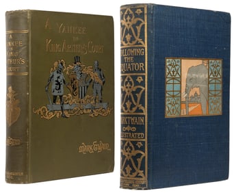 TWAIN, Mark (1835-1910). Pair of First Editions, including:...