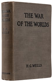 WELLS, H. G. (1866-1946). The War of the Worlds. London: Wi...