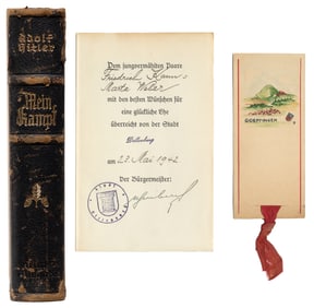 [WORLD WAR II]. HITLER, Adolf (1889-1945). Mein Kampf. Muni...