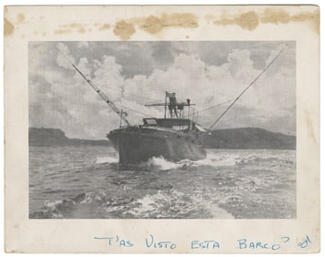 HEMINGWAY, Ernest (1899-1961). Christmas Card Inscribed and...
