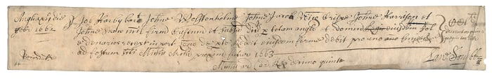 [KING CHARLES I, association]. A Manuscript Receipt Signed ...