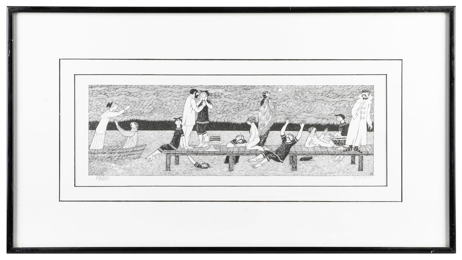 GOREY, Edward (1925-2000). “Summer Joy” Signed Print. [Sign... (1 of 1)