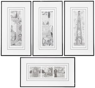 GOREY, Edward (1925-2000). Group of 4 Unsigned Limited Edit...