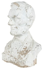 [LINCOLN, Abraham (1809-1865), subject]. Concrete Bust of A...