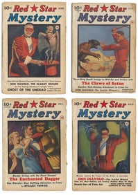 [PULPS]. Complete Run of “Red Star Mystery”; Vol. 1, No. 1,...