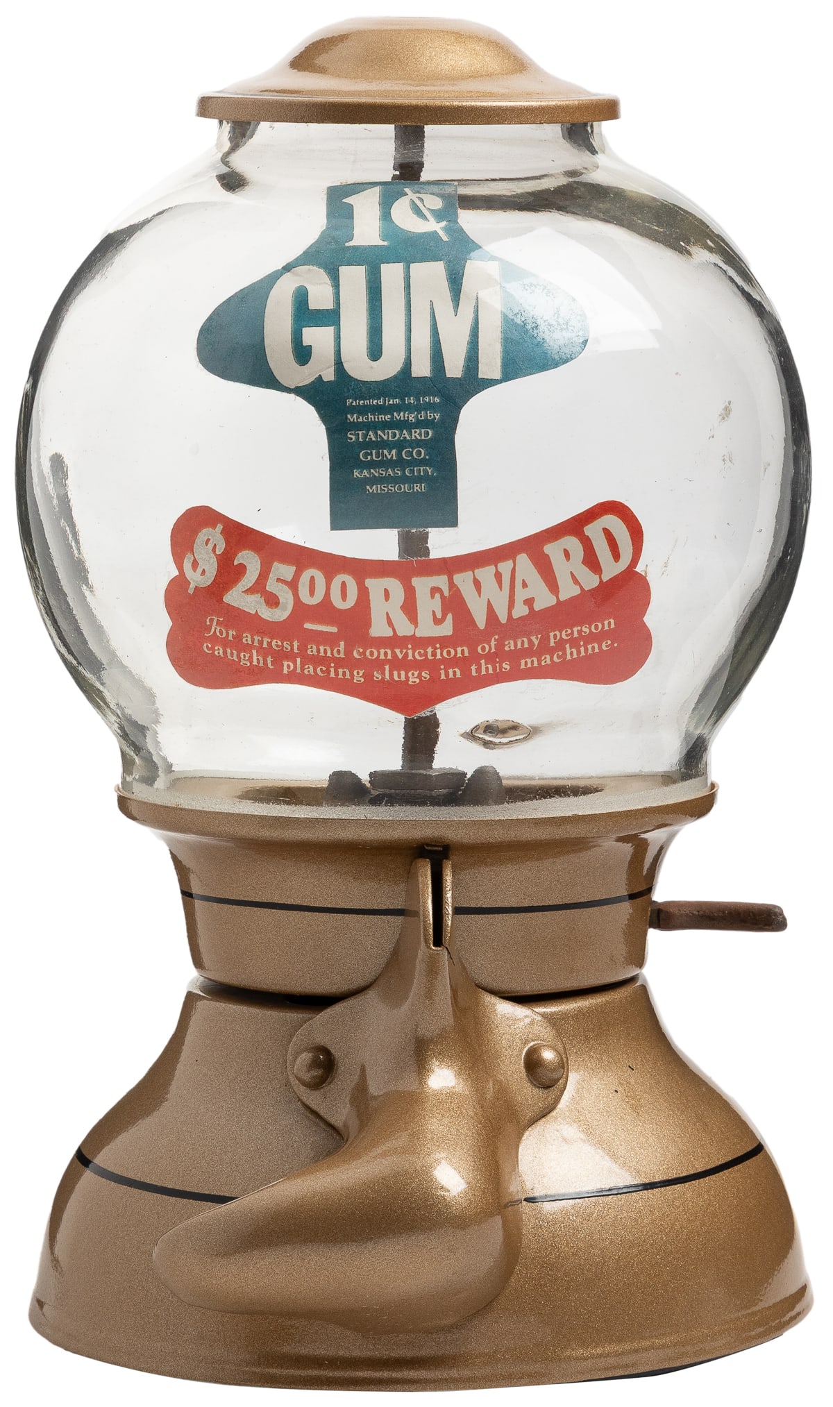 Bluebird Twirl Chute 1 Cent Gum Vendor. Bluebird Products C... (1 of 1)