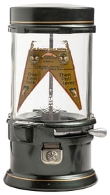 Columbus Model V 1 Cent Gumball / Marble Vending Machine. D...