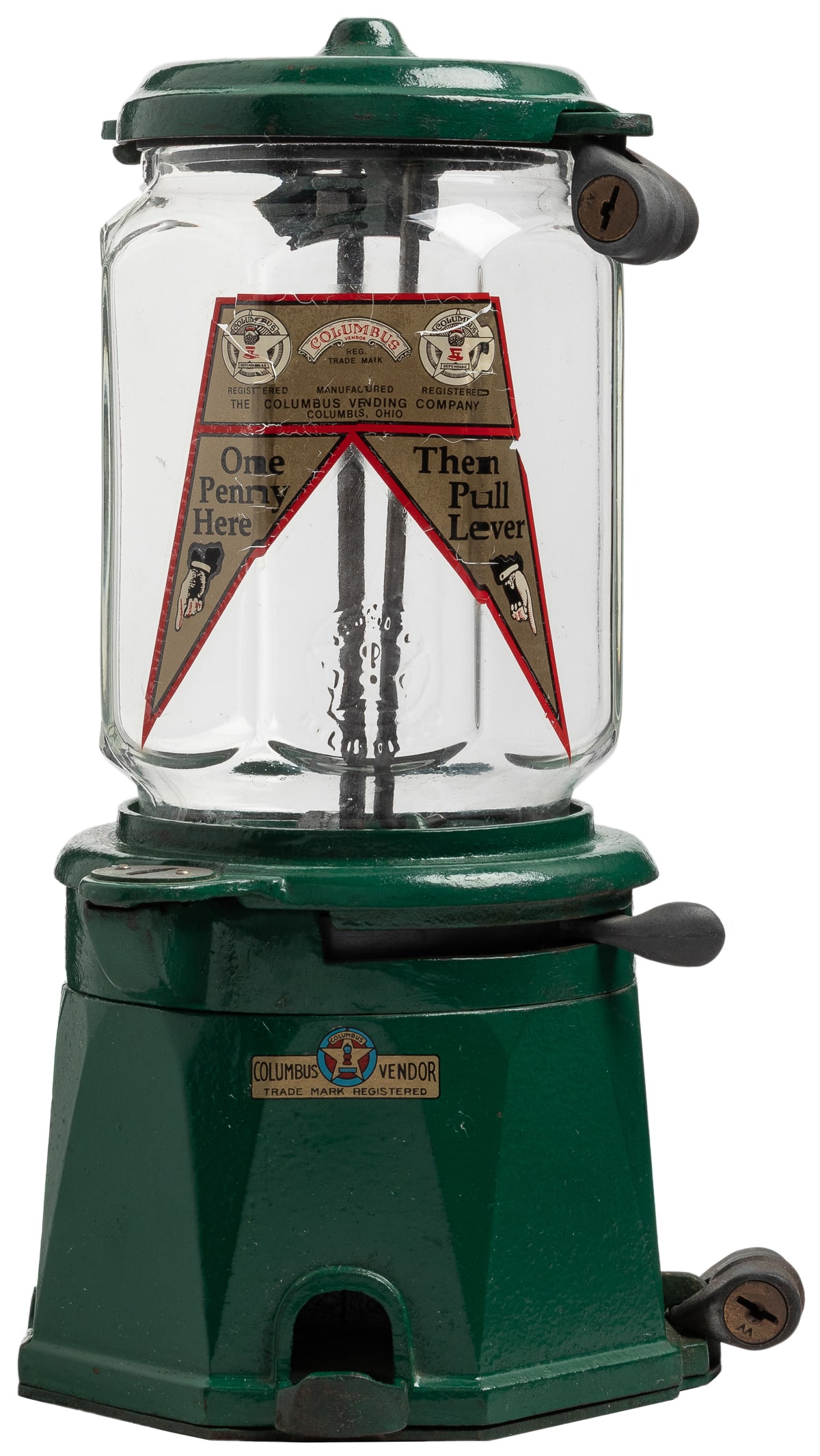 Columbus Model 34 1 Cent Gumball Machine. Columbus Vending ... (1 of 1)