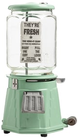 Columbus-Style Mystery 1 Cent Gumball Machine. Circa 1920s-...