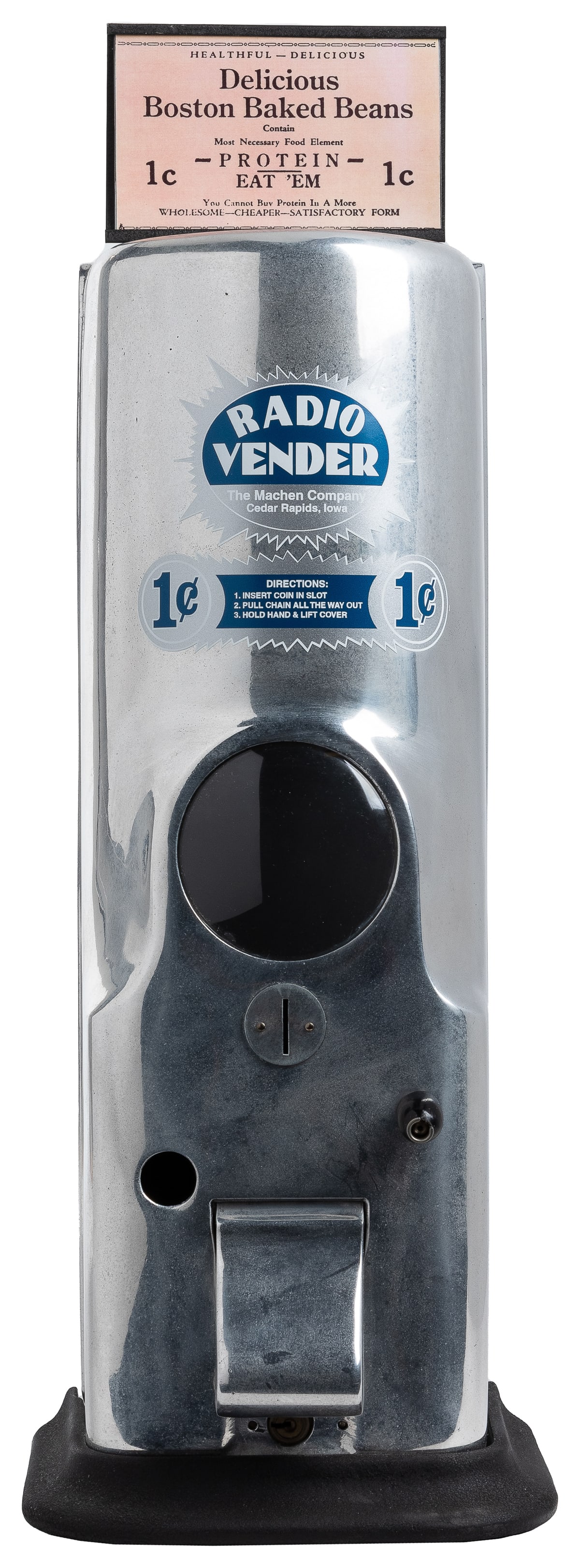 Femachen Radio Vender 1 Cent Machine. Circa 1930s. Aluminum... (1 of 2)