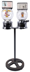 Ford Gum & Machine Co. Double 1 Cent Gumball Machines on St...