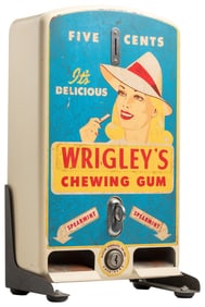 Kayem Products Wrigley’s 5 Cent Vending Machine. Kayem, ca....