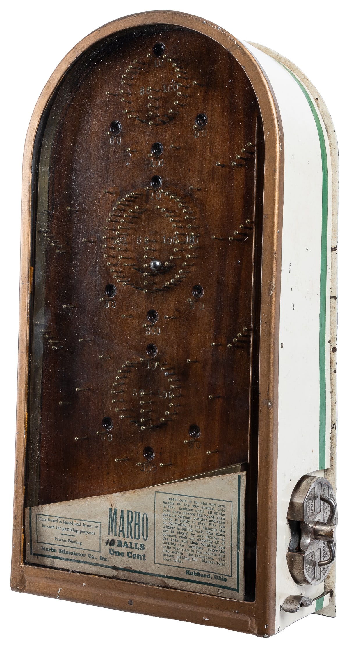 Marbo Stimulator 1 Cent Countertop Pinball Flipper Game. Hu... (1 of 1)