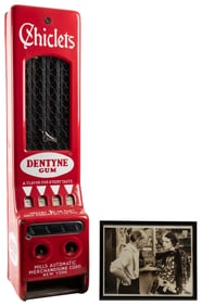 Mills Automatic Merchandising Chiclets 1 Cent Vending Machi...