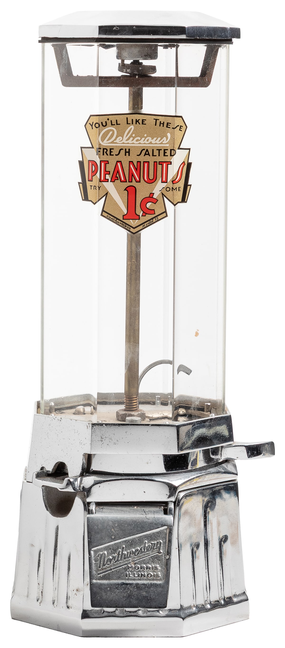 Northwestern 33 Jr. 1 Cent Vending Machine. Northwestern Co... (1 of 1)